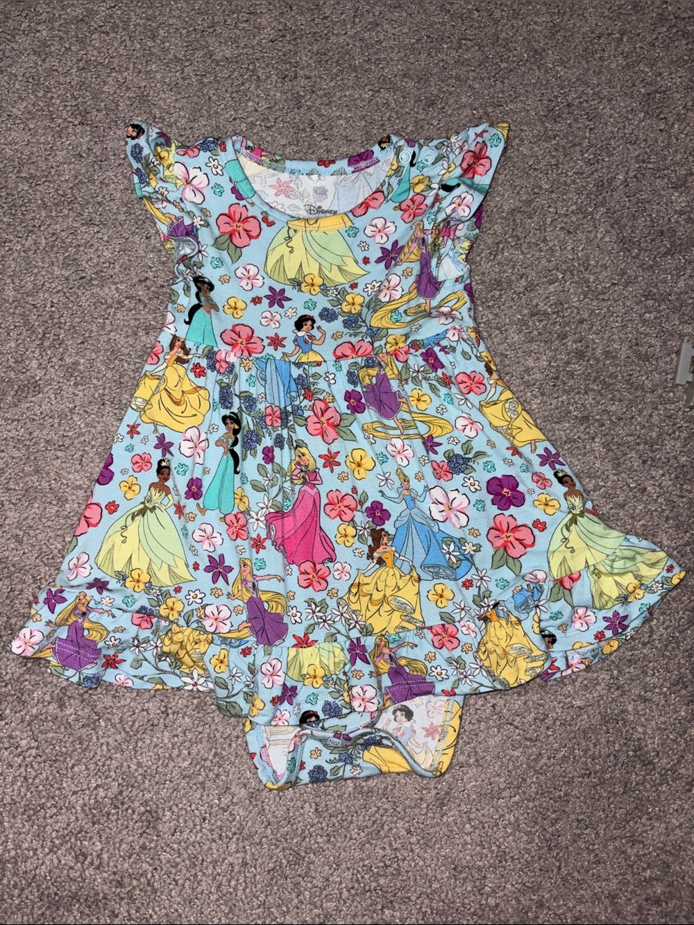 Posh Peanut Disney Princess Flutter Dress bodysuit